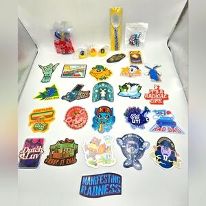 Lot of 34 Dutch Bros Stickers & Swag No Repeats Coffee Stand Collectables